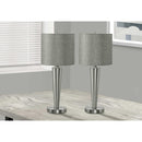  Monarch I 9642 Table Lamp - Nickel Metal / Grey USB IMAGE 2