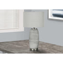 Monarch I 9711 Table Lamp - Grey Cermic / Grey Shade IMAGE 2