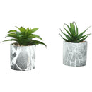  Monarch I 9586 Artificial Plants Indoor 2pcs Succulent IMAGE 6