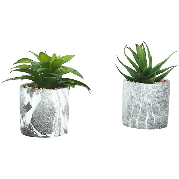  Monarch I 9586 Artificial Plants Indoor 2pcs Succulent IMAGE 6