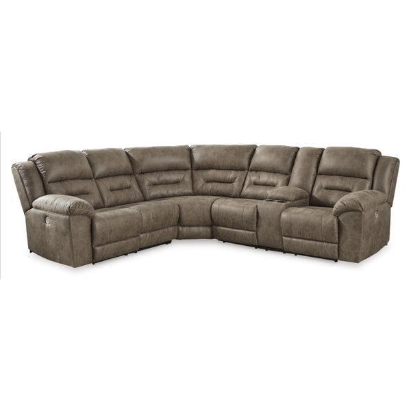 Signature Design by Ashley Ravenel Power Reclining Leather Look 3 pc Sectional 8310663C/8310677C/8310690C IMAGE 1