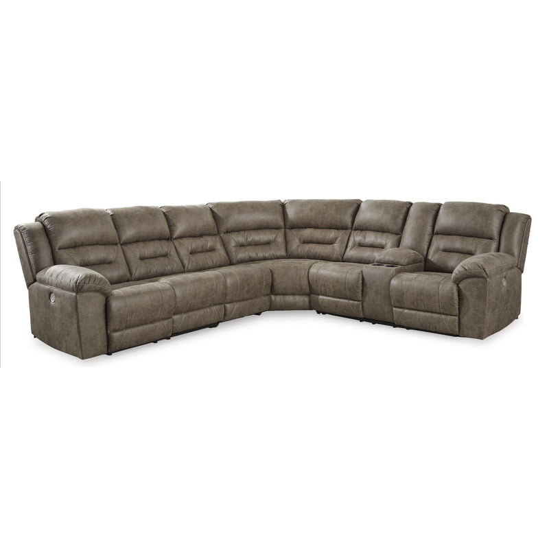 Signature Design by Ashley Ravenel Power Reclining Leather Look 4 pc Sectional 8310663C/8310646C/8310677C/8310690C IMAGE 1