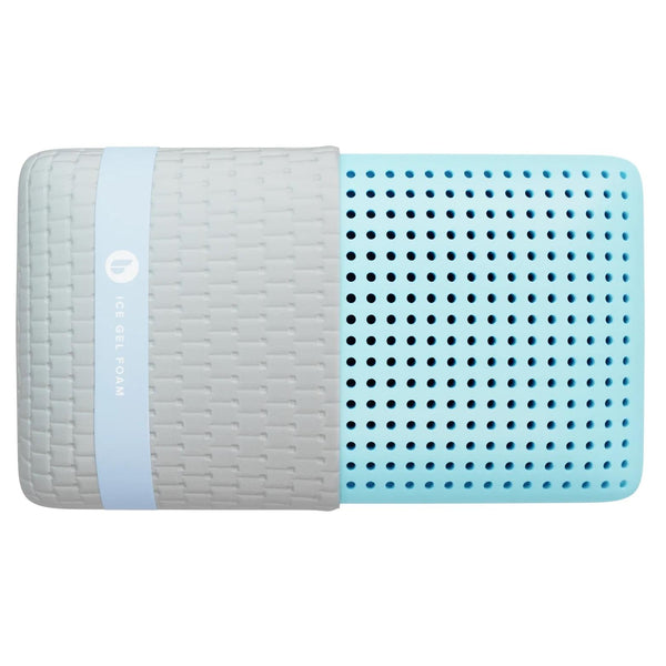  Blu Sleep Products Ice Gel Low Profile Pillow - Head/Neck (King) IMAGE 1