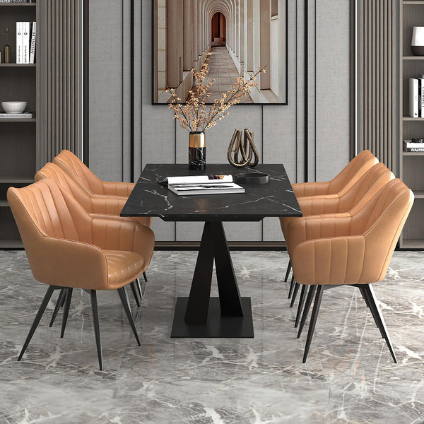 Worldwide Home Furnishings Julius/Talon 7 pc Dinette 207-111BK_139CAM IMAGE 1