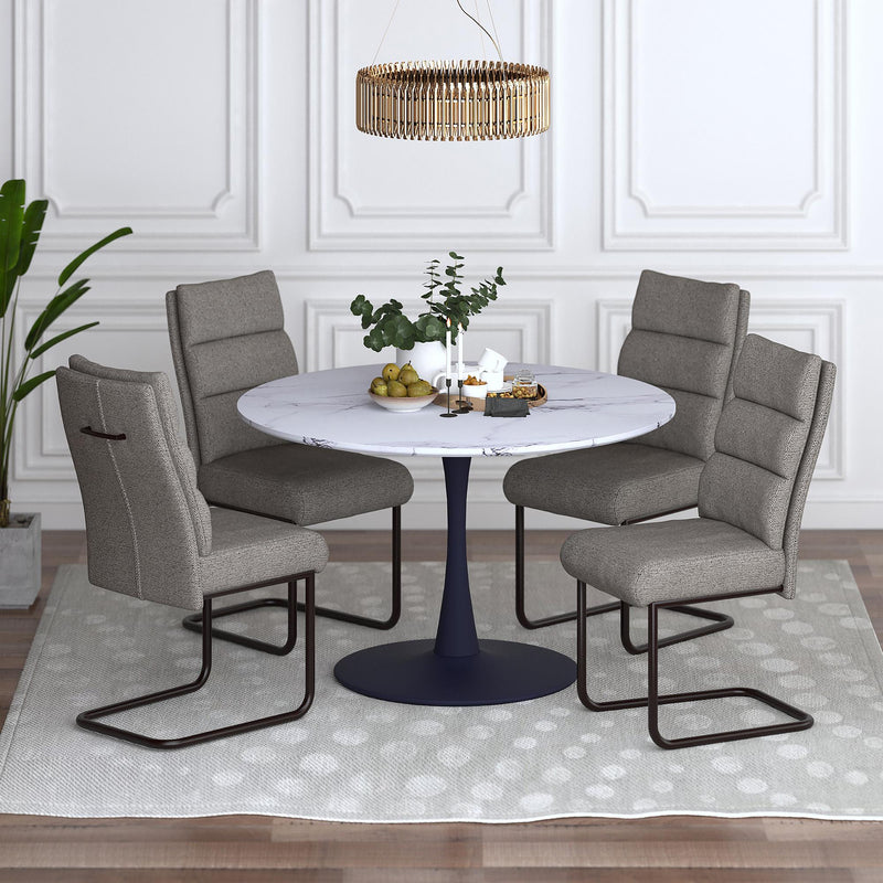 Worldwide Home Furnishings Zilo/Brodi 5 pc Dinette 207-671BK_L_138CH IMAGE 1