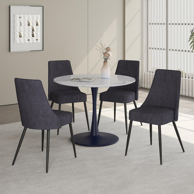 Worldwide Home Furnishings Zilo/Koda 5 pc Dinette 207-671SMBK_158CH IMAGE 1