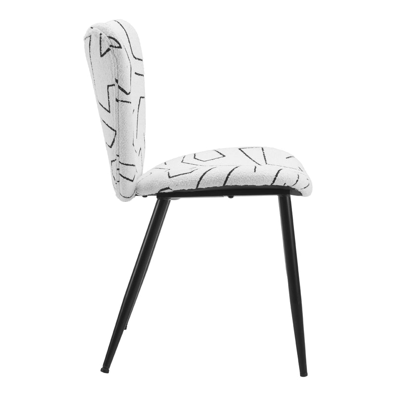  Zuo Prestige 110290 Dining Chair - White IMAGE 2