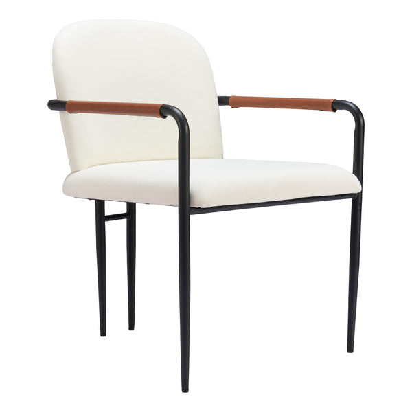  Zuo Sibu 109963 Dining Chair - Cream IMAGE 1