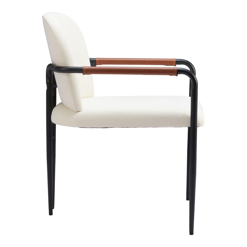  Zuo Sibu 109963 Dining Chair - Cream IMAGE 2