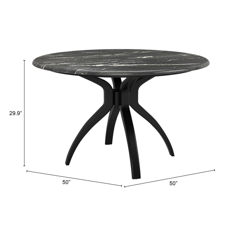  Zuo Sumay 110086 Dining Table - Black IMAGE 9