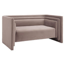  Zuo Trippel 110306 Loveseat - Taupe IMAGE 1