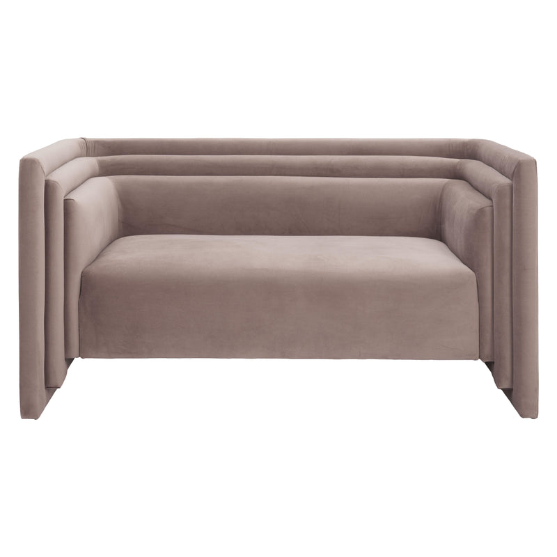  Zuo Trippel 110306 Loveseat - Taupe IMAGE 3