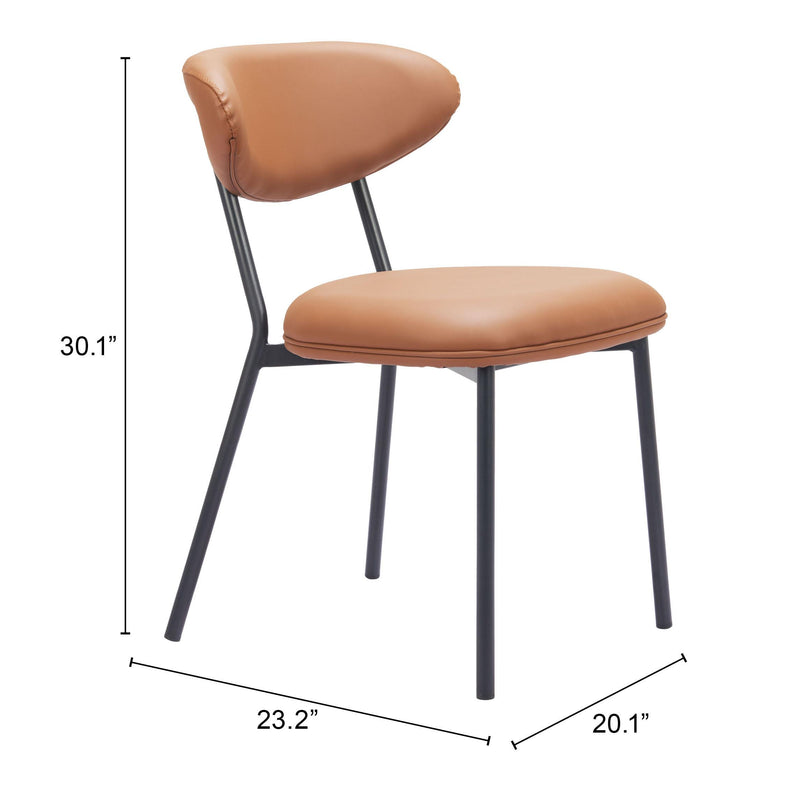  Zuo Rorun 110336 Dining Chair - Brown IMAGE 9
