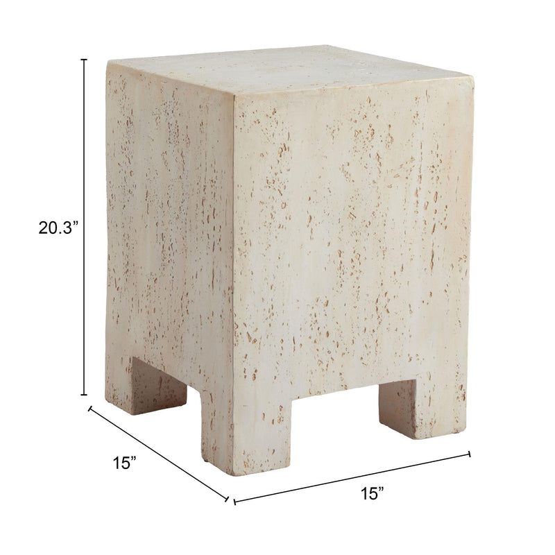  Zuo Kitara 110193 Side Table - Beige IMAGE 6