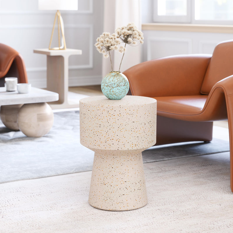  Zuo Masko 110191 Side Table - Beige IMAGE 6
