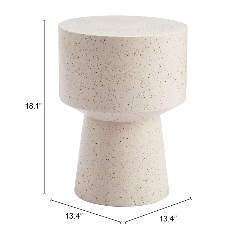  Zuo Masko 110191 Side Table - Beige IMAGE 7