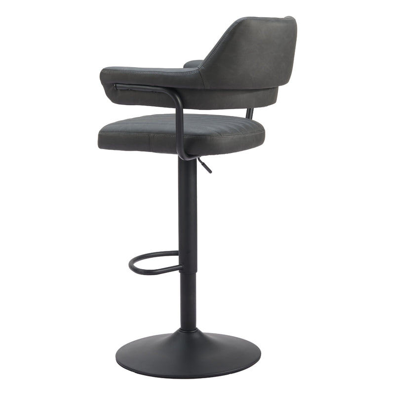  Zuo Erret 110305 Barstool - Grey IMAGE 5