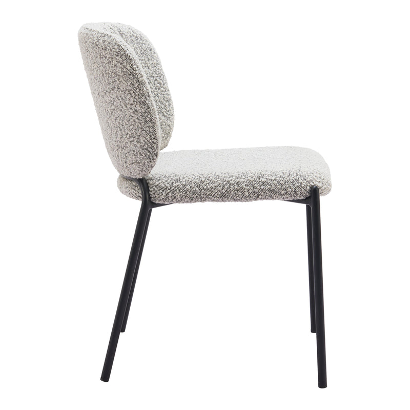  Zuo Plat 110348 Dining Chair - Grey IMAGE 2