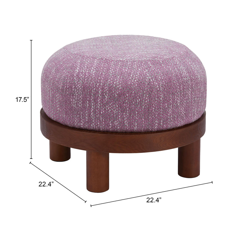  Zuo Gome 110185 Ottoman - Wisteria Purple IMAGE 8