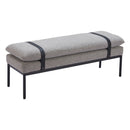  Zuo Padd 110354 Bench - Grey IMAGE 1