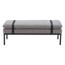  Zuo Padd 110354 Bench - Grey IMAGE 3