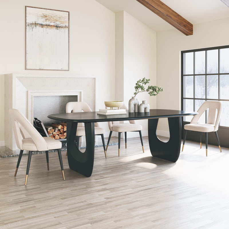 Zuo Arasan 110223 Dining Table - Black IMAGE 8