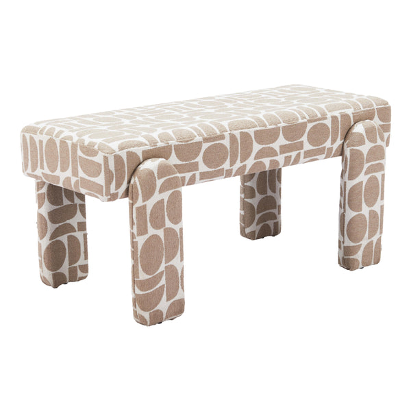  Zuo Blato 110186 Bench - Grey IMAGE 1