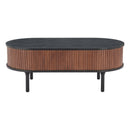  Zuo Koriana 110298 Coffee Table - Black & Walnut IMAGE 4