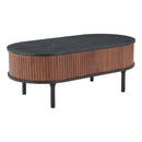  Zuo Koriana 110298 Coffee Table - Black & Walnut IMAGE 5