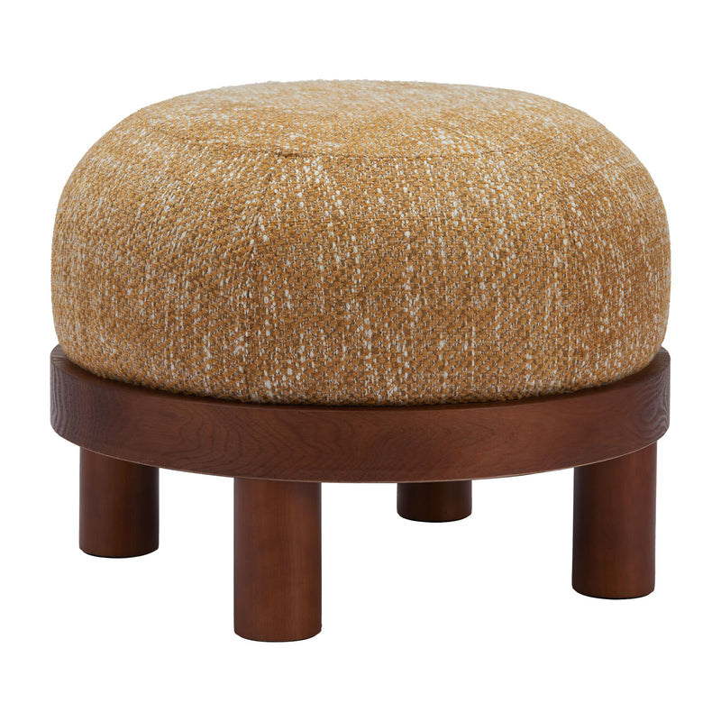  Zuo Gome 110184 Ottoman - Oat Yellow IMAGE 1