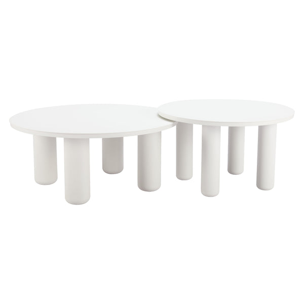  Zuo Ola 704075 Coffee Table Set - White IMAGE 1