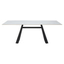  Zuo Inky 110355 Dining Table - White IMAGE 3