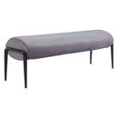  Zuo Glatt 110350 Bench - Grey IMAGE 1