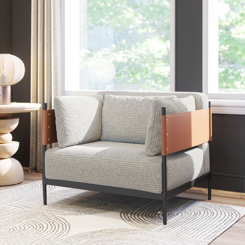  Zuo Stirbe 110344 Armchair - Grey IMAGE 8