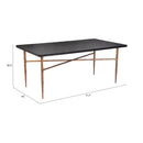  Zuo Nida 109957 Dining Table - Black & Bronze IMAGE 6