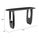  Zuo Arasan 110226 Console Table - Black IMAGE 8