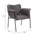  Zuo Heritage 110357 Accent Chair - Brown IMAGE 8