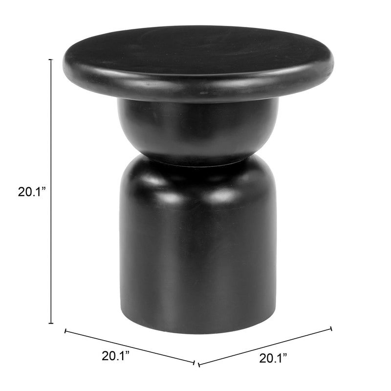  Zuo Hals 110229 Side Table - Black IMAGE 7