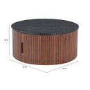  Zuo Nejaus 110299 Coffee Table - Black & Walnut IMAGE 10