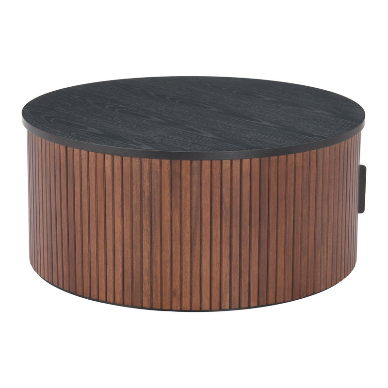  Zuo Nejaus 110299 Coffee Table - Black & Walnut IMAGE 2