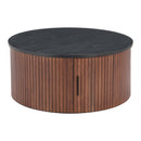  Zuo Nejaus 110299 Coffee Table - Black & Walnut IMAGE 3