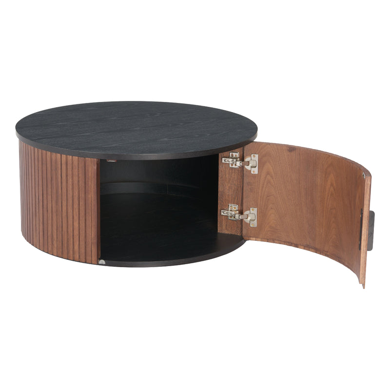  Zuo Nejaus 110299 Coffee Table - Black & Walnut IMAGE 6