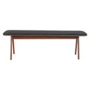  Zuo Kazwali 110301 Bench - Black & Walnut IMAGE 3