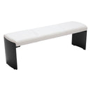 Zuo Mur 110334 Bench - White IMAGE 1