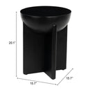  Zuo Tume 110239 Side Table - Black IMAGE 8