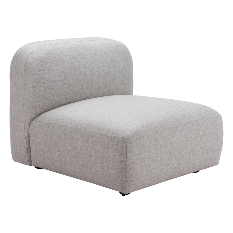  Zuo Biak 110367 Middle Chair - Grey IMAGE 1