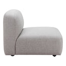  Zuo Biak 110367 Middle Chair - Grey IMAGE 2