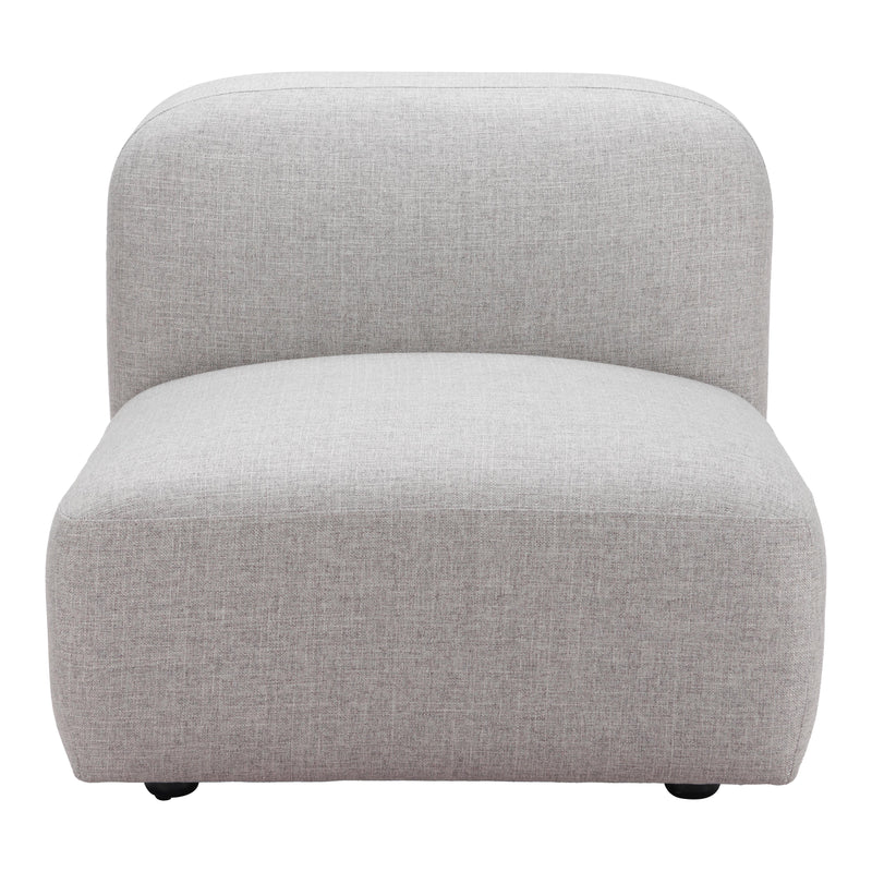  Zuo Biak 110367 Middle Chair - Grey IMAGE 3
