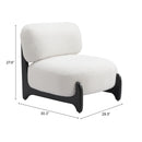  Zuo Bombo 110268 Accent Chair - White IMAGE 8