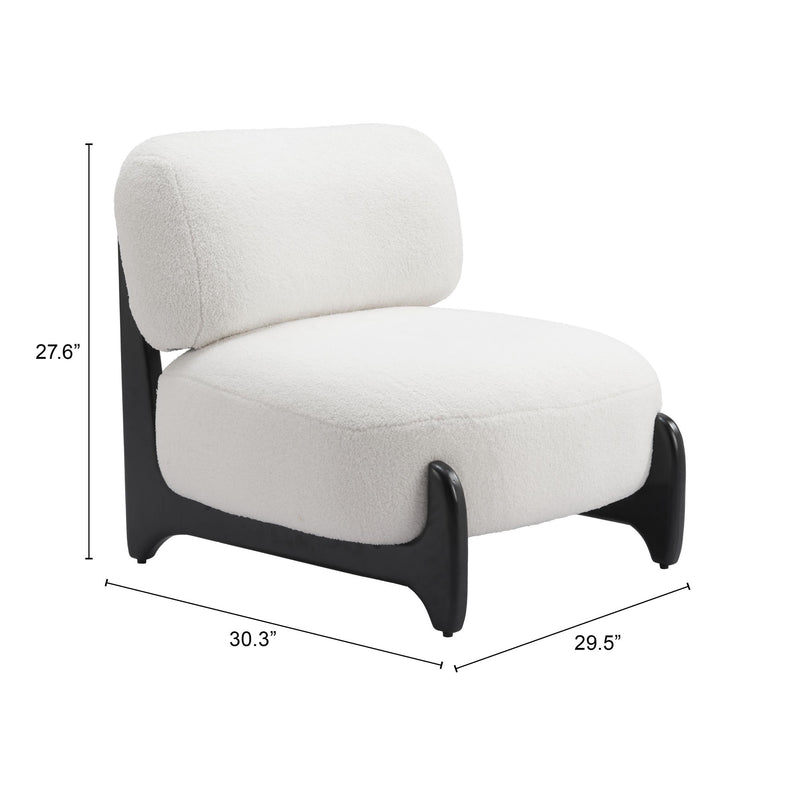  Zuo Bombo 110268 Accent Chair - White IMAGE 8